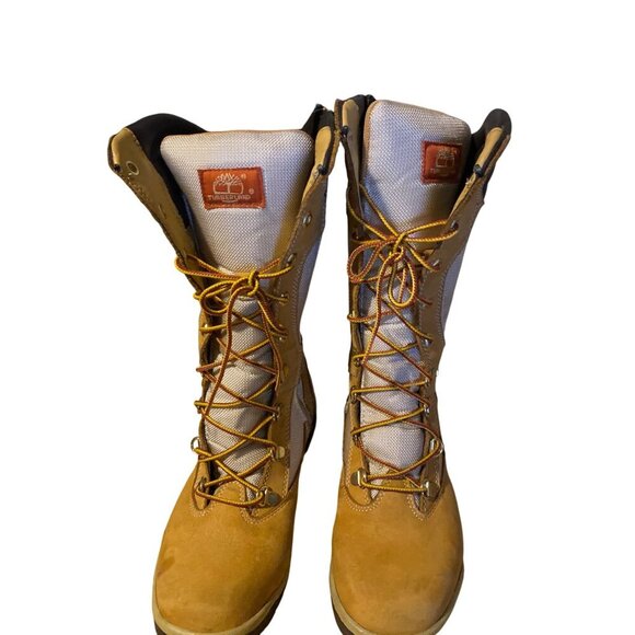 Timberland Pro Lace-Up & Zip Tall Boots US 5.5 Leather - Picture 7 of 8